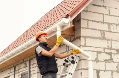 Pose et remplacement de gouttières à Nottonville